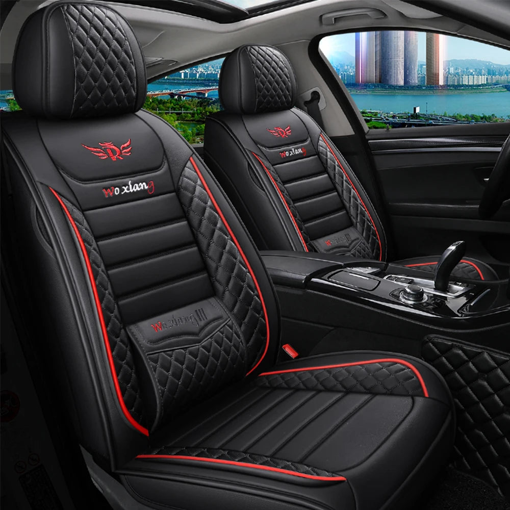 Easy Clean Faux Leather Car Seat Cover Universal Fit - Smarsty