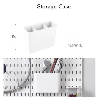 DIY Pegboard Accessories Kitchen Organization No Drill Hanging Shelf Storage Hooks Wall Organizer Crafts For Garage Room by Smarsty