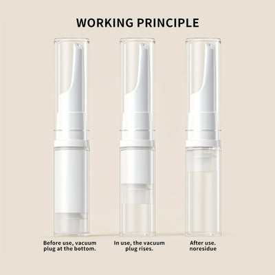Clear Airless Foundation Dispenser Travel Bottles Set - Smarsty