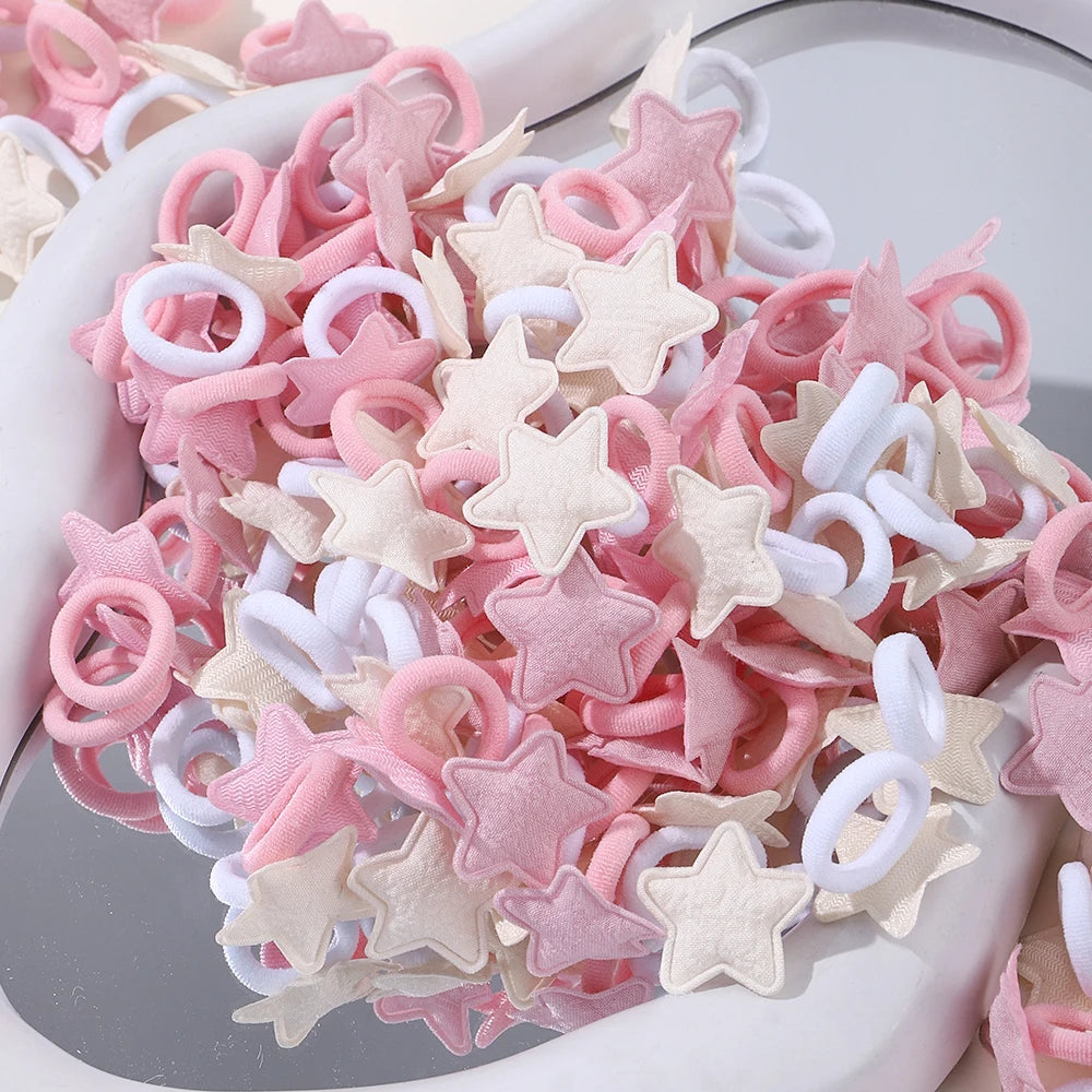 Cute Girls Hair Ties Soft No Harm Ponytail Holders 10Pack - Smarsty