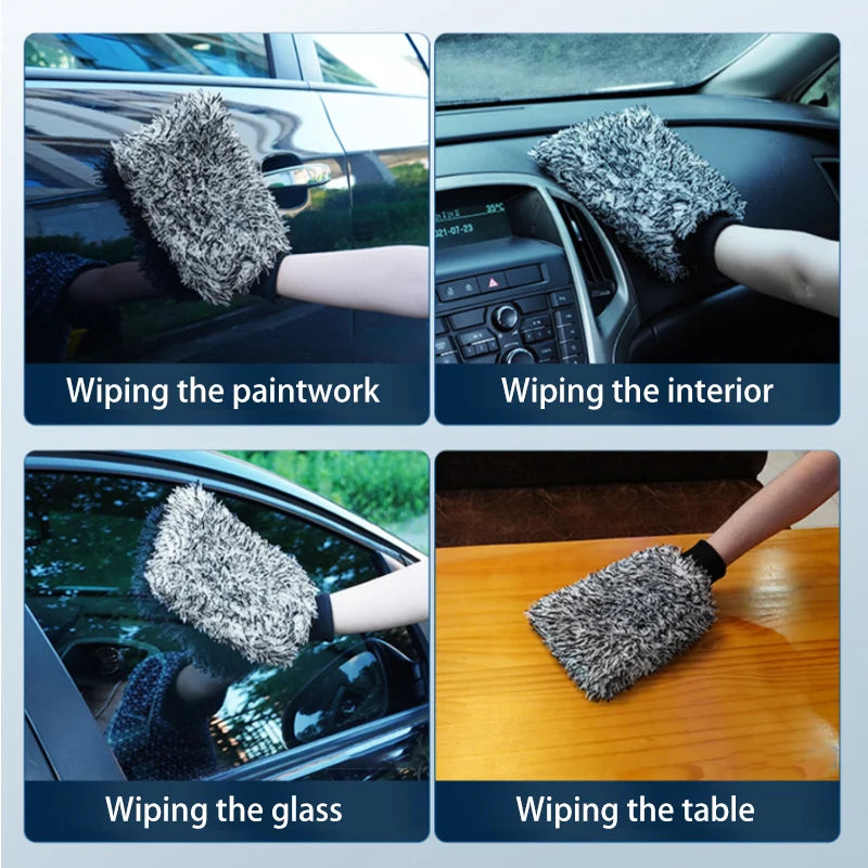 Car Wheel Brush With Premium Microfiber And Non Slip Handle - Smarsty