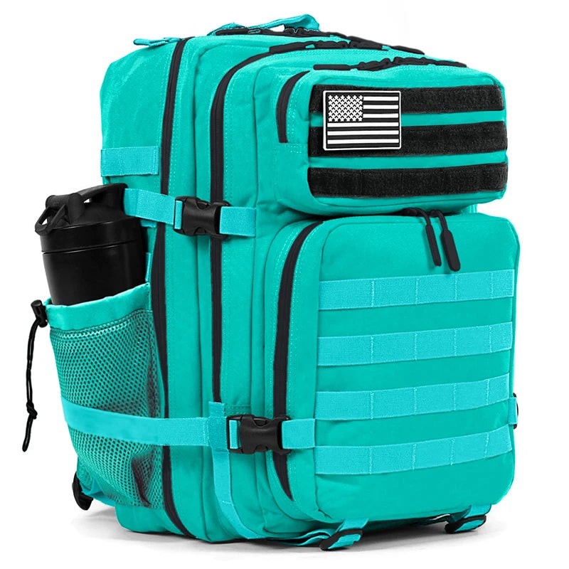 45L Tactical Backpack Men Outdoor Waterproof Sports Travel Gym Hiking Bug Out Bag Military Camping Hunting Survival Rucksack - Smarsty