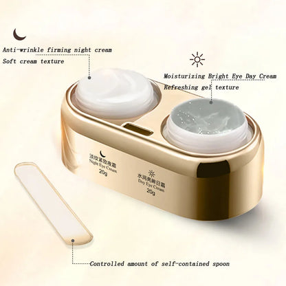 40g Day and Night Eye Cream for Dark Circles and Puffiness Relief - Smarsty