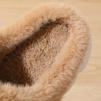 Cute Capybara Cotton Slippers Women Autumn Winter Indoor Soft Sole Warm Fur Slides Woman Comfort Non Slip Home Slippers Female - Smarsty