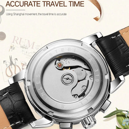 Luxury Women's Automatic Mechanical Wrist Watch with Diamond Moon Phase - Smarsty