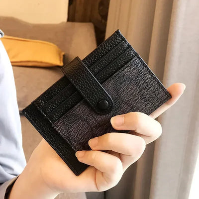 Women Short Small Wallets Fold Card Holder ID Bag Coin Purse Ladies Wallets Anti-degaussing driver's license card holder - Smarsty