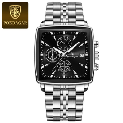 Luminous Waterproof Men's Chronograph Watch with Date - Smarsty