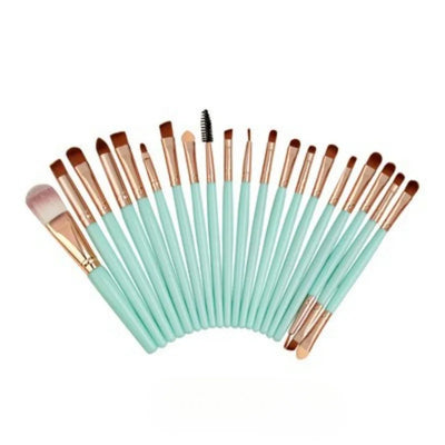 20 Piece Professional Eyeshadow Brush Set for Flawless Makeup Application - Smarsty
