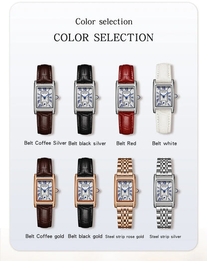 SANDA 1116 Women's Luxury Quartz Watch with Leather Strap - Smarsty