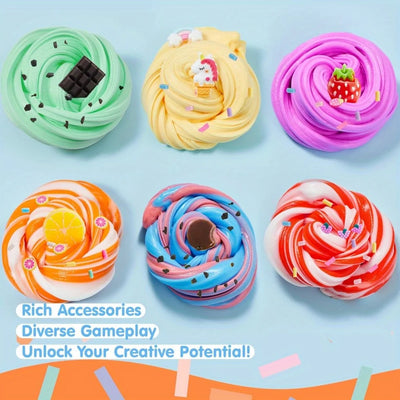 JOYFY 6 Pack Butter Slime Party Favors Soft Non-Sticky Mess-Free Stress Relief Toys for Kids Classroom Reward Birthday Gifts - Smarsty
