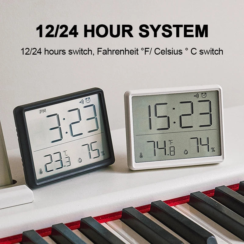 Ultra Thin Digital Alarm Clock with Large Screen - Smarsty