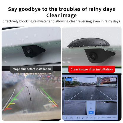 Car Reversing Rear Camera Rain Cover ABS Rain-Proof Car Reverse Camera Rain Shade Cover Waterproof Shield Car Exterior Accessory - Smarsty