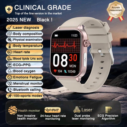 2025 Smart Watch with ECG PPG HRV Health Monitoring - Smarsty