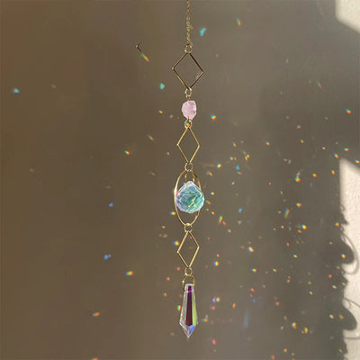 Hanging Crystal Pendant Suncatcher Wind Chimes for Home Decor - Smarsty