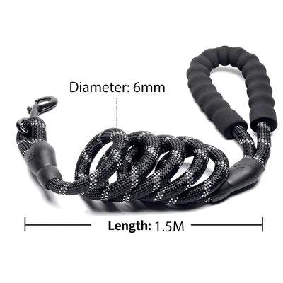 Reflective Dog Leash for All Sizes with Breakaway Feature - Smarsty