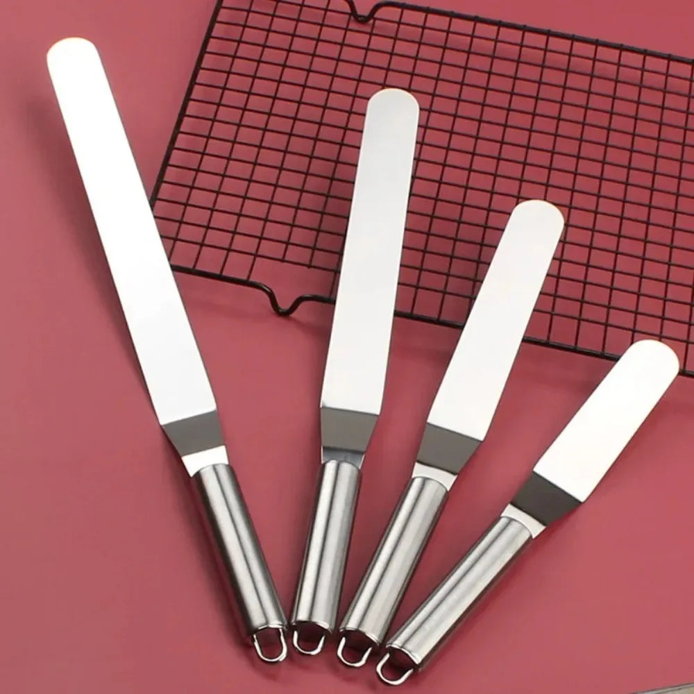 Stainless Steel Icing Spatula Set for Easy Cake Decorating - Smarsty
