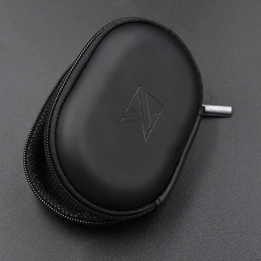 PU Leather Earphones Storage Case with Zipper Closure - Smarsty