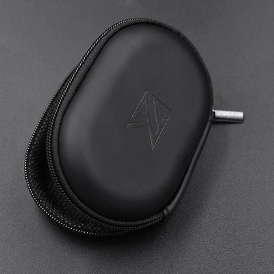 PU Leather Earphones Storage Case with Zipper Closure - Smarsty