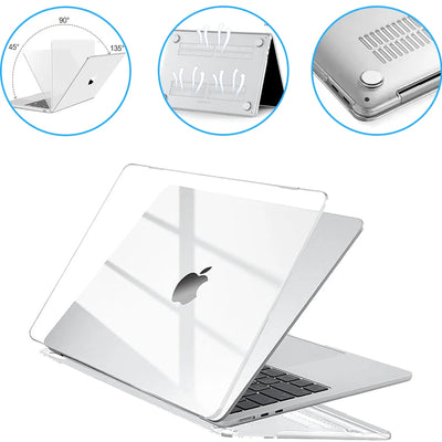 Crystal Clear MacBook Protective Case for Air 13 Pro 14 - Smarsty