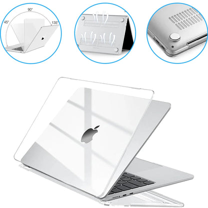 Crystal Clear MacBook Protective Case for Air 13 Pro 14