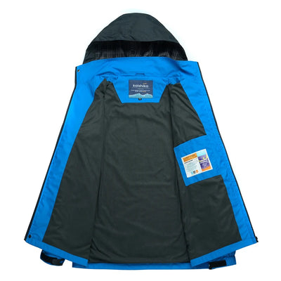 TRVLWEGO Camping Hiking Jacket Men Autumn Outdoor Sports Coats Climbing Trekking Windbreaker Travel Waterproof Jackets Black by Smarsty