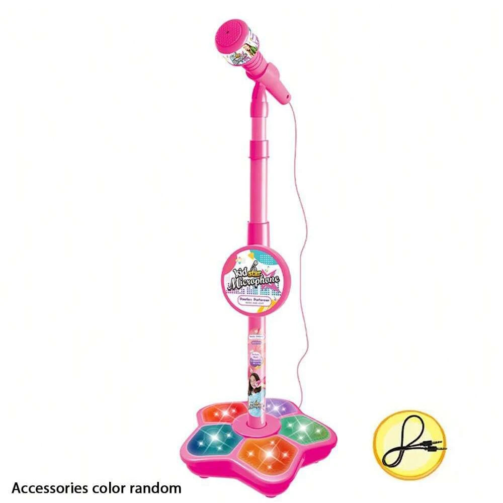 Kids Microphone Stand Toy, Portable Children's Karaoke Electronic, Durable Party Karaoke Microphone Stand, Kids Karaoke Machine - Smarsty