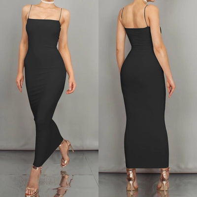 JZ461 New Summer Women's Dress Long Sling Dresses Club Sexy Suspender Dress - Smarsty