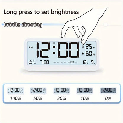 Multi-Function LED Alarm Clock with Humidity Display - Smarsty