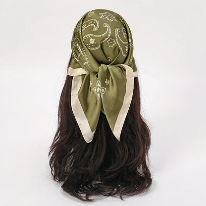 Elegant Silk Floral Hairbands and Neck Scarves - Smarsty