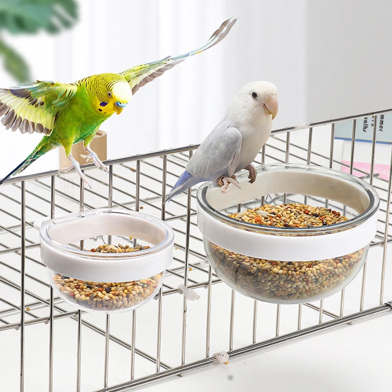 Detachable Plastic Bird Feeding Bowl with Convenient Hanging Design - Smarsty