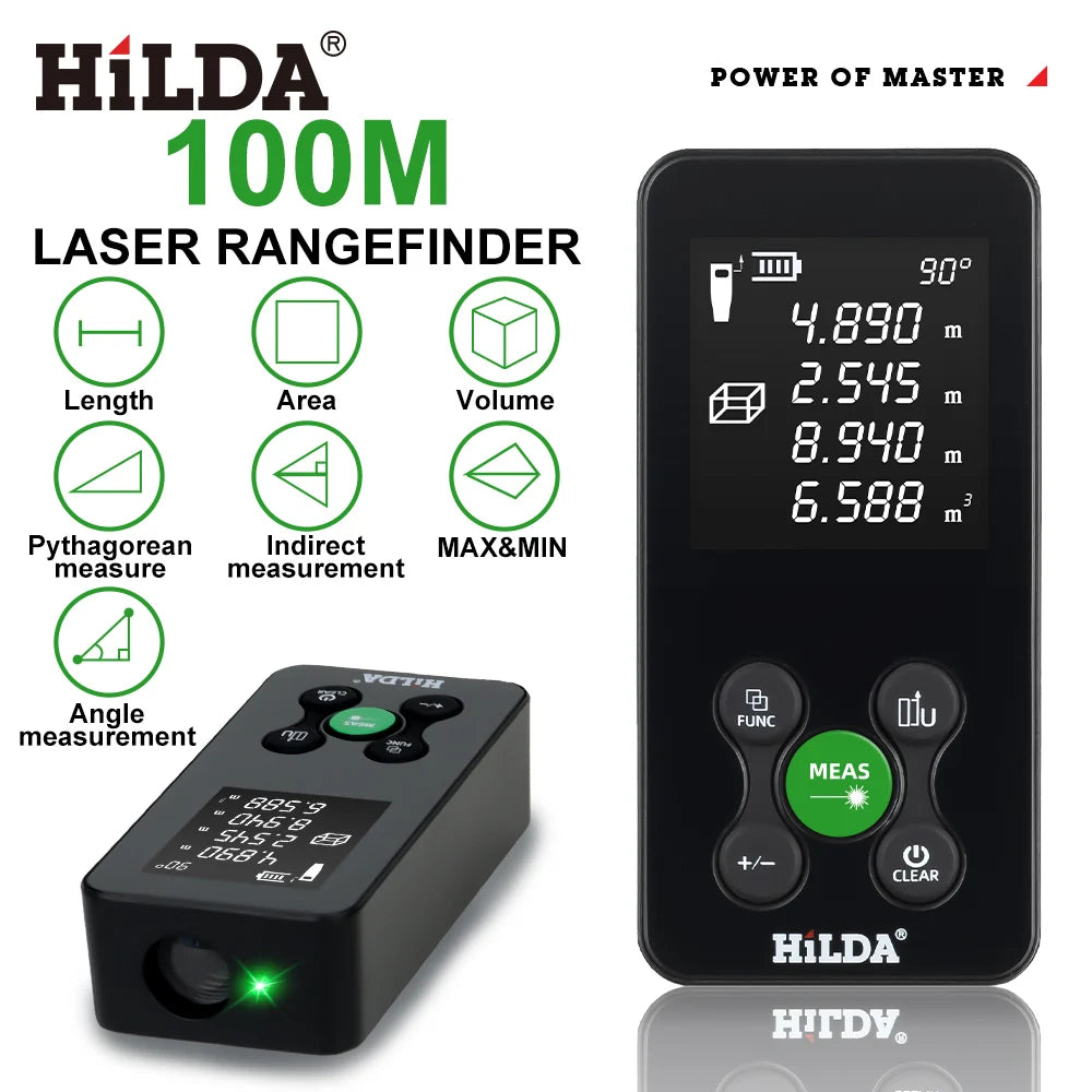 HILDA Laser Rangefinder with Rechargeable Battery and High Accuracy - Smarsty