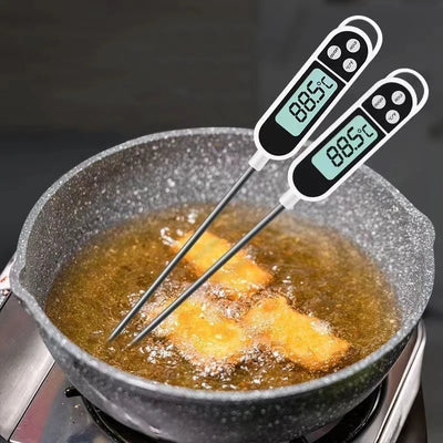 Probe Type Food Thermometer Kitchen Digital Thermometer For Meat Milk Cooking Food BBQ TP300 Electronic Temperature Gauge Tool by Smarsty