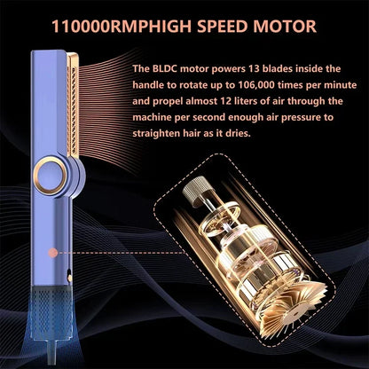 2 In 1 Hair Straightener And Dryer With Intuitive Airflow - Smarsty