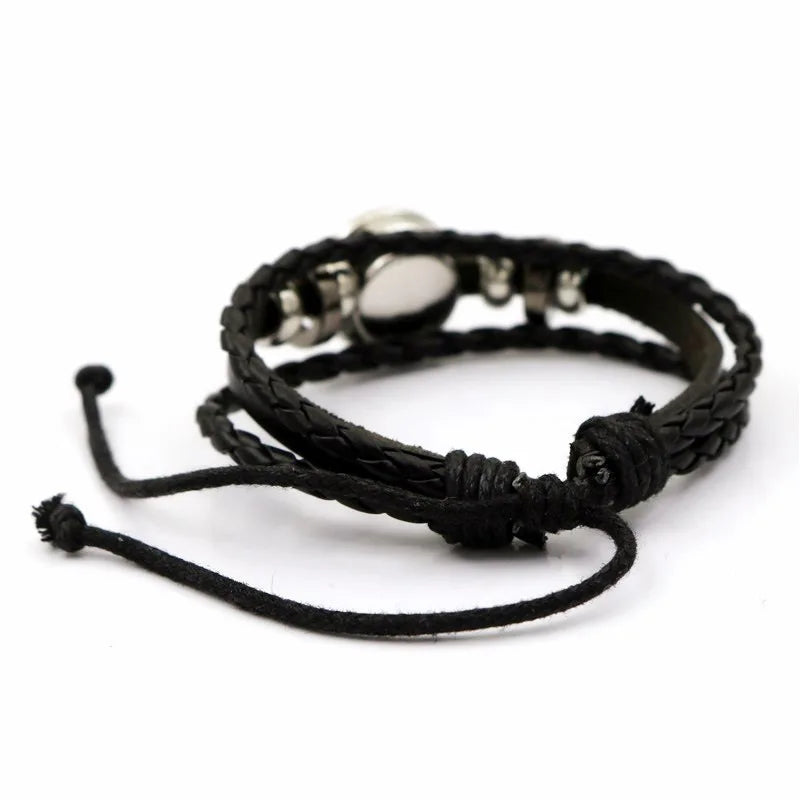Anime Mega Stone Leather Bracelet Adjustable Bangle Gift - Smarsty