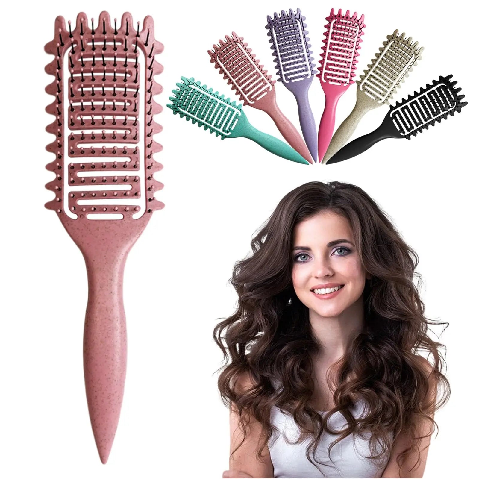 Curly Hair Brush for Easy Detangling and Styling - Smarsty