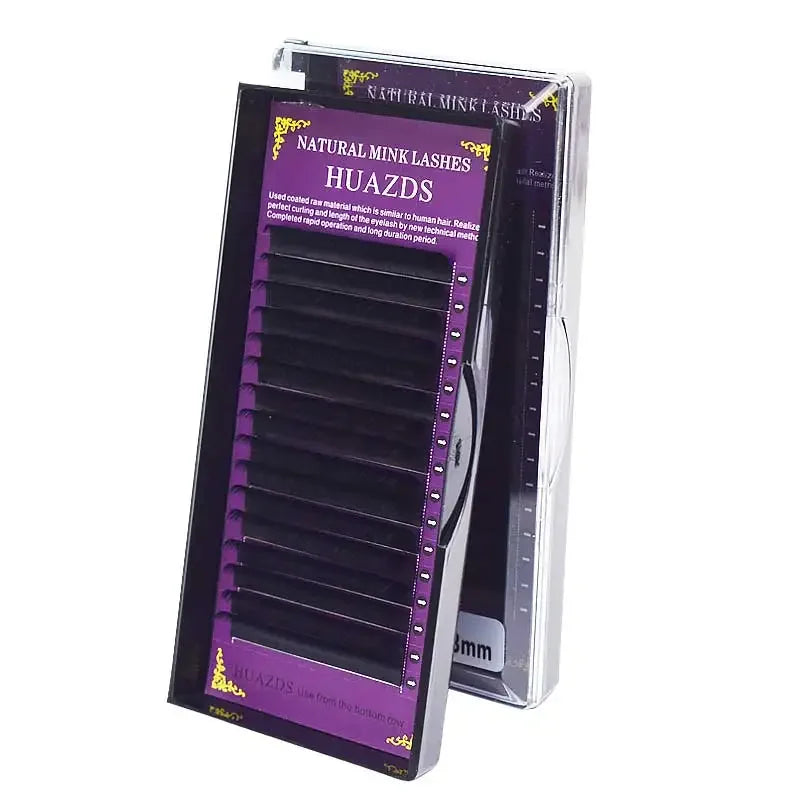 16 Rows Black Matte Eyelash Extensions for Natural Look - Smarsty