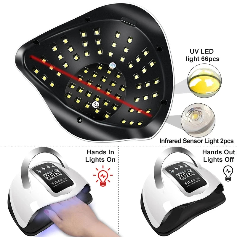 Nail Polish Kit With UV Lamp For Easy Manicure - Smarsty