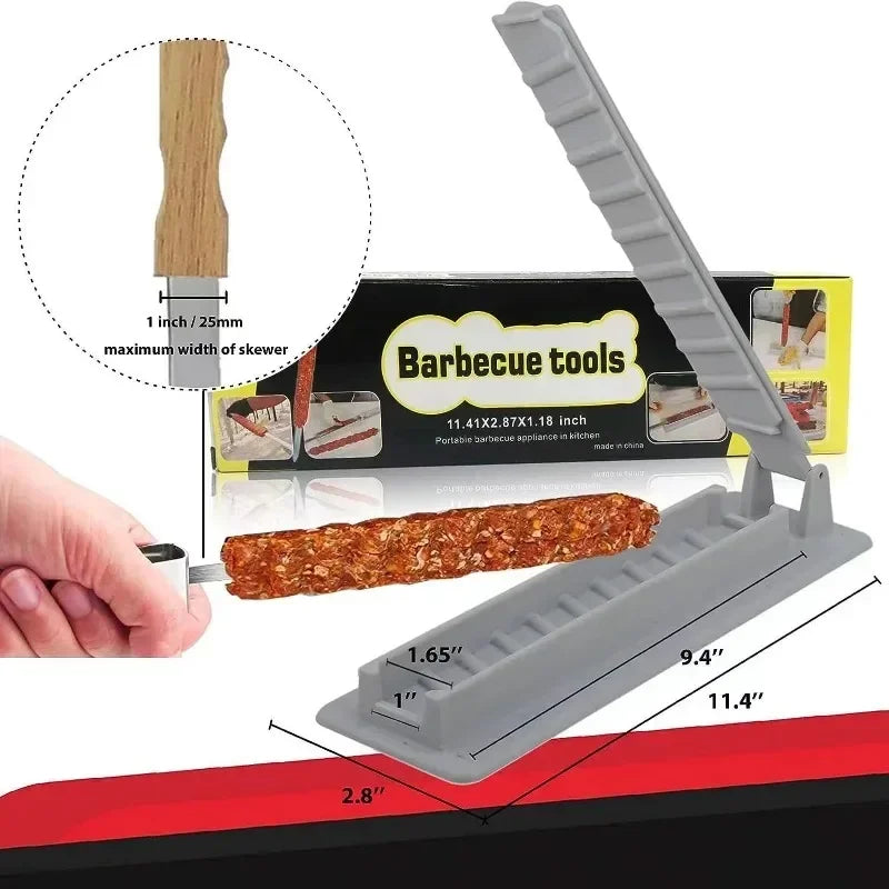 Manual Kebab Maker Tool for Easy BBQ Skewers - Smarsty