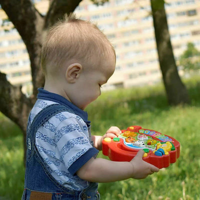 Kids Cartoon Piano Keyboard Game with Animal Sounds Flashing Light Music Baby Instrument Music Toys Educational Toys Kids Gifts by Smarsty