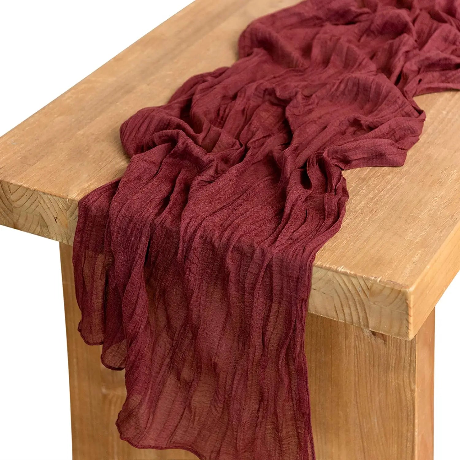 Semi-Sheer Gauze Table Runner for Elegant Events - Smarsty