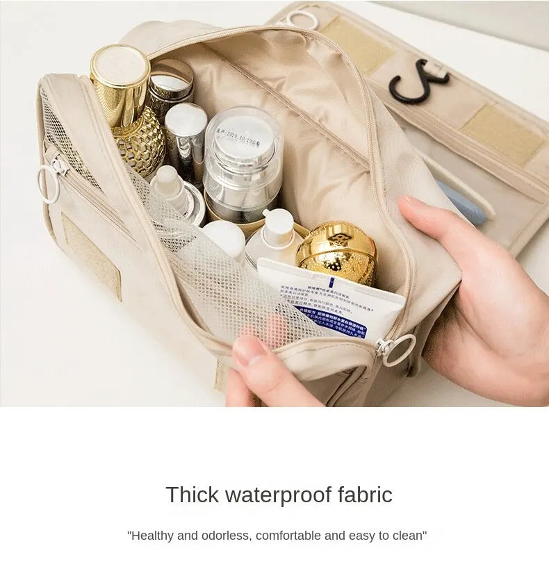 Waterproof Travel Makeup Bag With Hook And Organizer - Smarsty