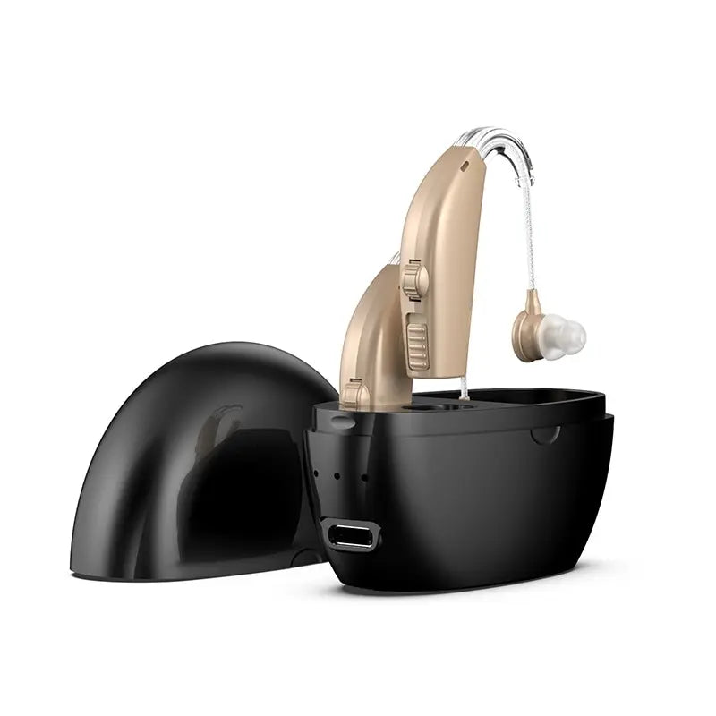Rechargeable Portable Hearing Aid with Magnetic Charging - Smarsty