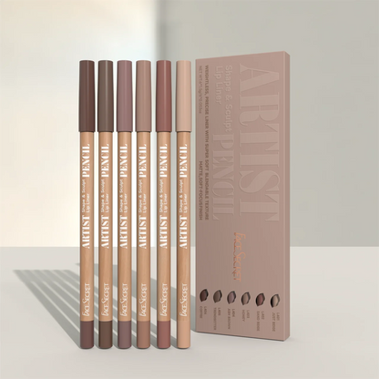 Weightless Matte Lip Liner Pencil Set for Long-lasting Precision - Smarsty