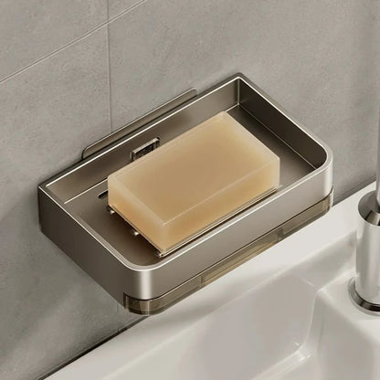 Metal Wall Mounted Soap Dish With Drainage Feature - Smarsty