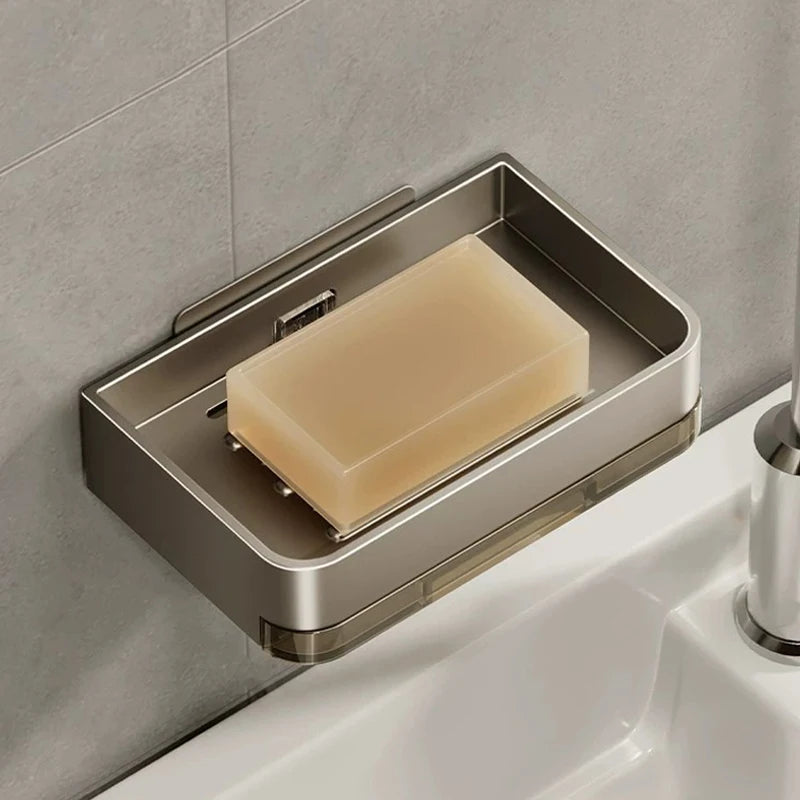 Metal Wall Mounted Soap Dish With Drainage Feature - Smarsty
