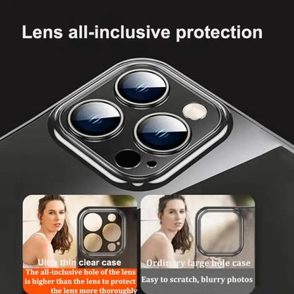 Ultra Thin PC Hard Crystal Clear Case For iPhone 17 16 15 14 Plus 13 12 11 Pro Max XR Glossy Transparent Camera Protection Cover