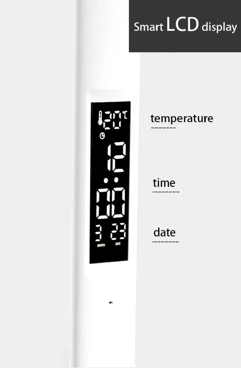 Dimmable USB Folding Desk Lamp with Alarm Clock - Smarsty