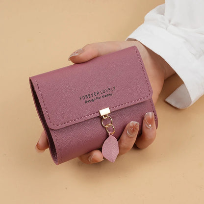 Trifold Clutch Coin Purse, Minimalist Credit Card Holder, Women's Casual Wallet - Smarsty