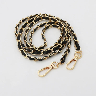 PU Leather Metal Chain Accessories Crossbody Shoulder Portable Wrist Bag Chain Strap Replacement Luggage Accessories Versatile - Smarsty