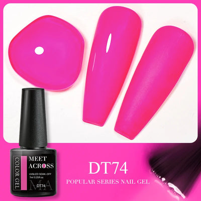Pink Dried Flower Gel Nail Polish for Fairy Nail Art - Smarsty